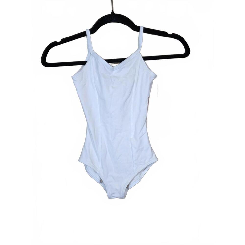 Capezio girls Classic Princess Camisole Leotard, White, Intermediate (6-6X)